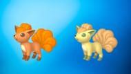 Regular and shiny Vulpix (Image via TPC)
